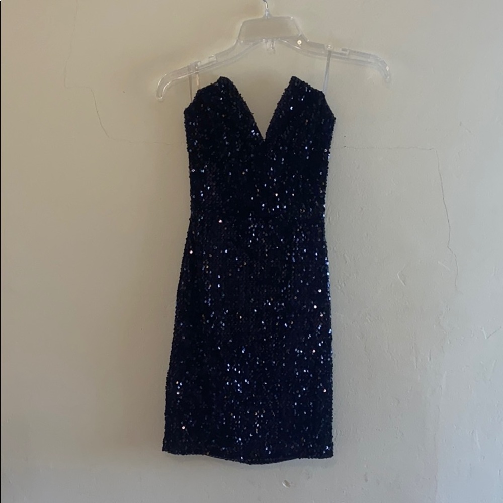 Sequin Strapless Bodycon Dress